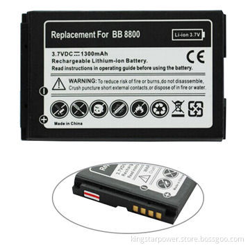 Mobile Phone Battery for Blackberry Gamma Ray 8800, 3.7V 1300mAh Li-ion